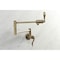 Kingston Brass KS4103DFL Wall Mount Pot Filler, Antique Brass KS4103DFL - alternate 2